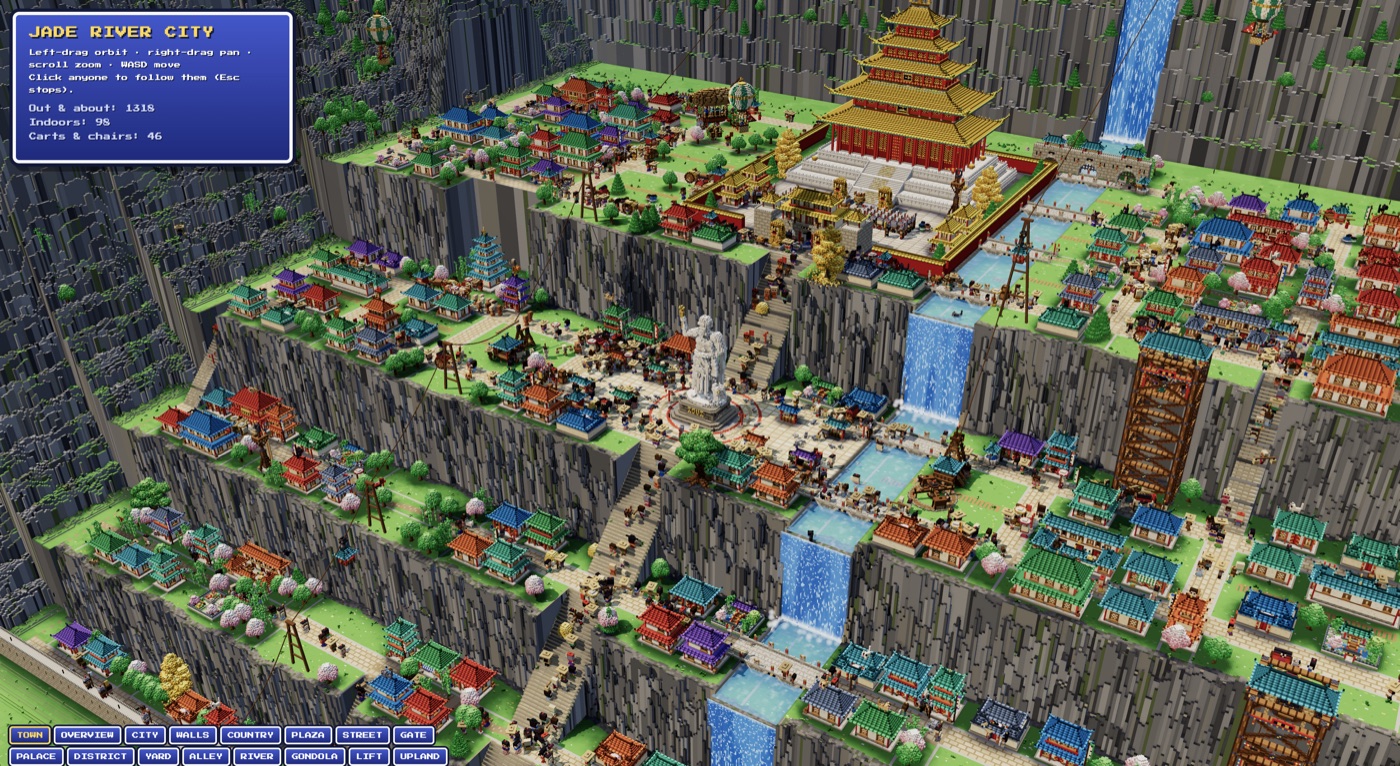 Waldo Voxel screenshot of Jade River City